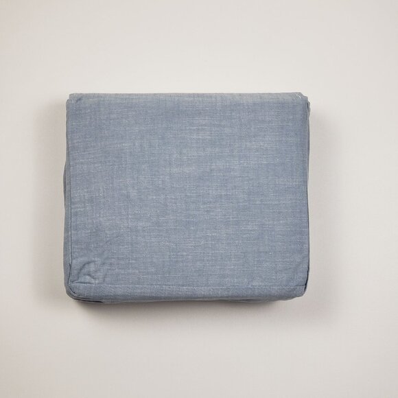 Ralph Lauren Home Workshirt Chambray King Fitted Sheet Blue, Size 78"x 80"x 18" - Picture 5 of 16